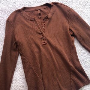 Skims Waffle Long sleeve Top
